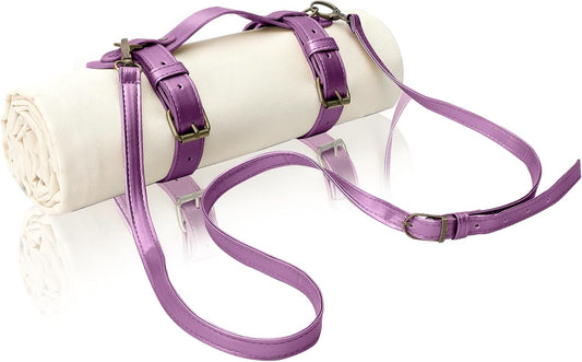 4’9” x 6’3” White Lightweight Water-Resistant Canvas Mat – Picnic, Outdoor, Beach, Park, Camping, Toy Mat