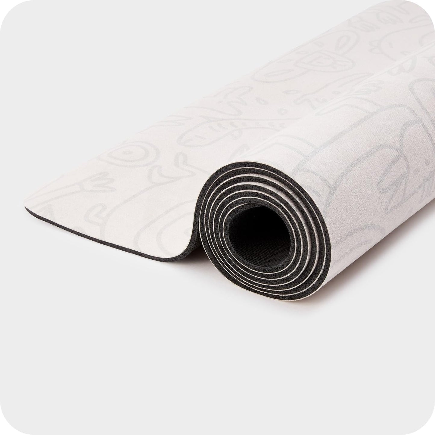 4mm Cushioned Exercise Mat for Yoga & Pilates - Anti Slip, Polyurethane with Suede Top & Carrying Strap