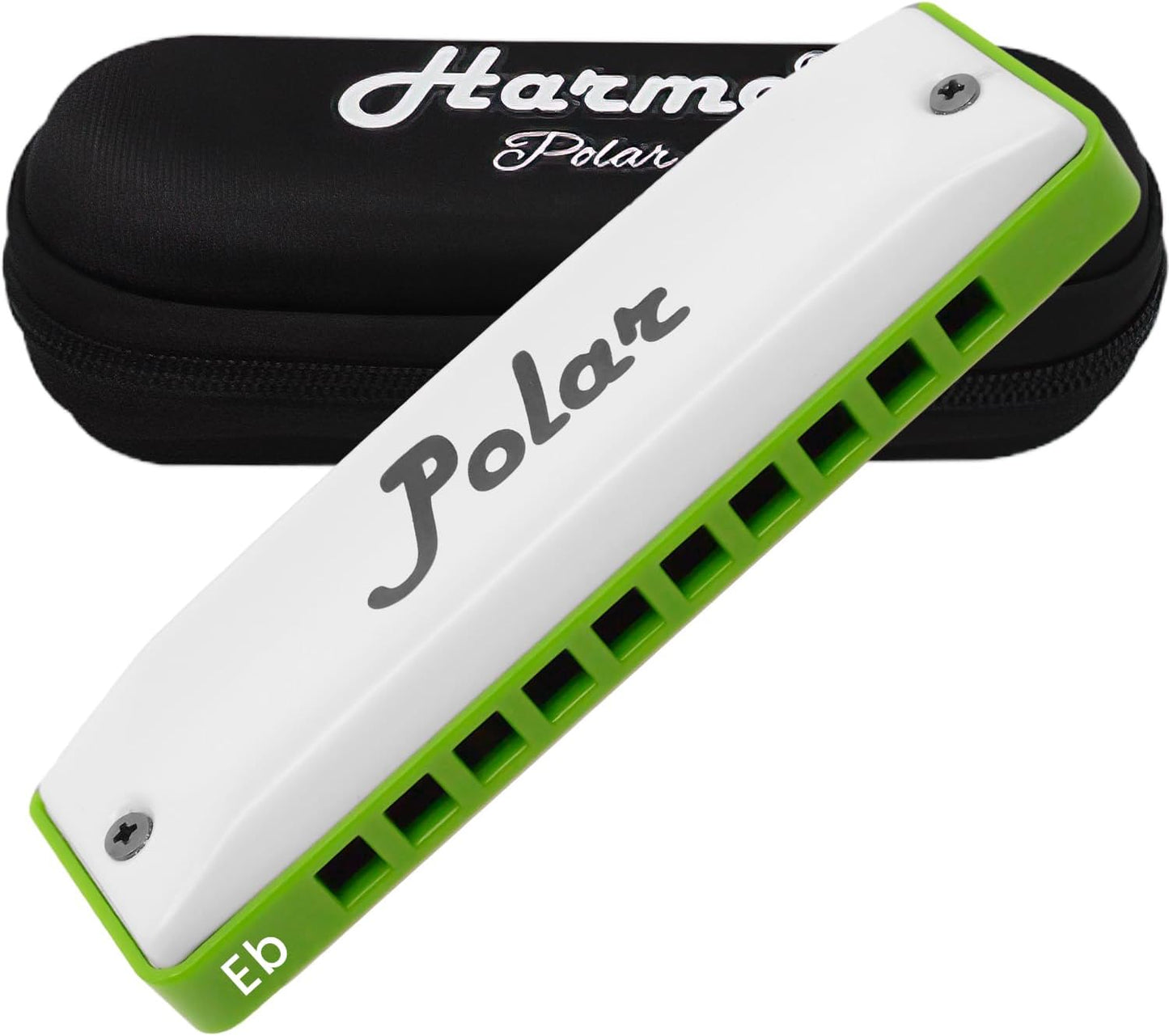 Polar Diatonic Melody Tuned Harmo Harmonica Key of Eb - Specially Tuned for Easy Melodies in Cross Harp, 2 Octaves Without Bends, Loud & Responsive with Smooth Edges - USA-Checked