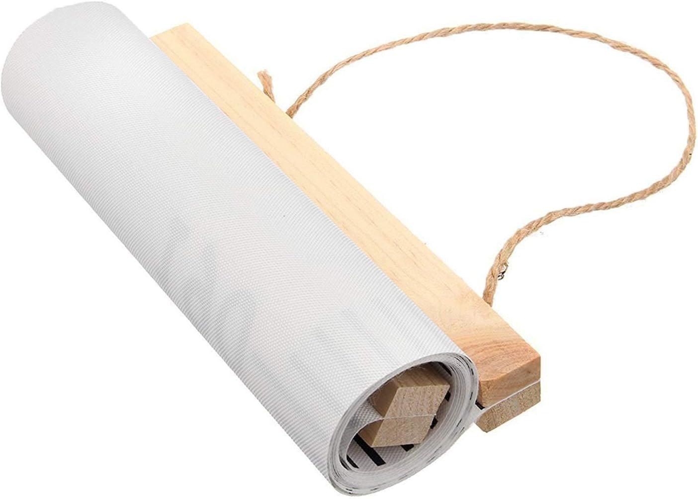 Kids Growth Chart, Wood Frame Fabric Canvas Height Measurement Ruler from Baby to Adult for Child's Room Decoration 7.9 x 79in (7.9 x 79in, Gray)