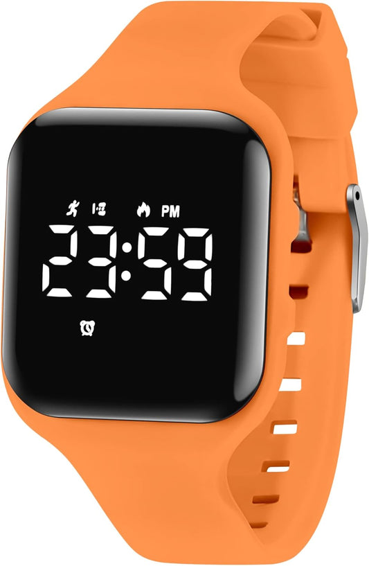 Kids Watches for Girls Boys Digital Sport Watch with Step Counter Pedometer Vibration Alarm Clock, No App Waterproof Fitness Tracker Kids Watch Boys Girls Teens Students Ages 5-16