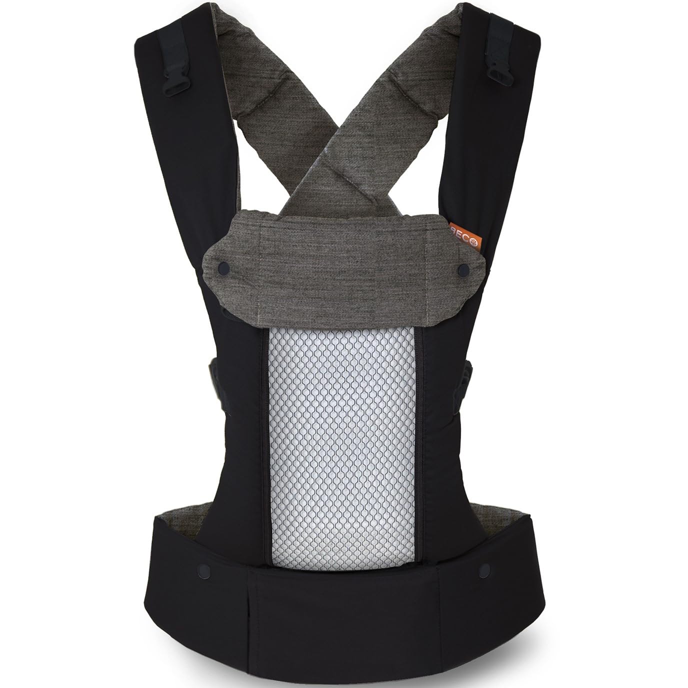 Beco Baby Carrier 8 Hybrid Newborn to Toddler Carrier (7-45lbs) - All in 1 Mesh Toddler Carrier - Baby Carrier Backpack, Front and Hip Carrier with Adjustable Seat - Cooling Ergonomic Carrier (Black)