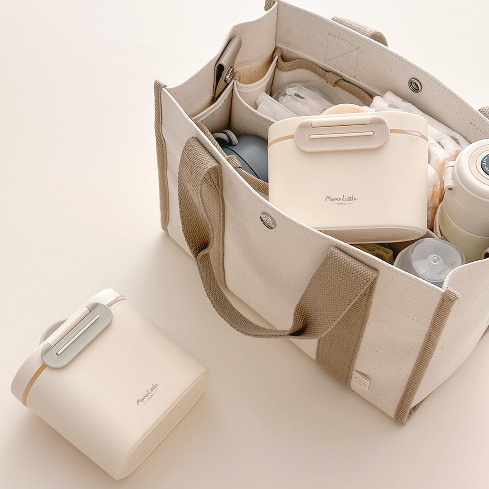 MomnLittle Baby Formula Dispenser Container 8.8oz 6.1oz Portable Formula Dispenser Container with Scoop and Carry Handle for Travel Outdoor Activities for Baby Infant