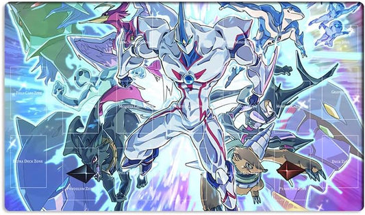 New Mlikemat Playmat Elemental TCG CCG OCG Trading Card Game Mat with Zones + Free Bag (ZD039-388-A)