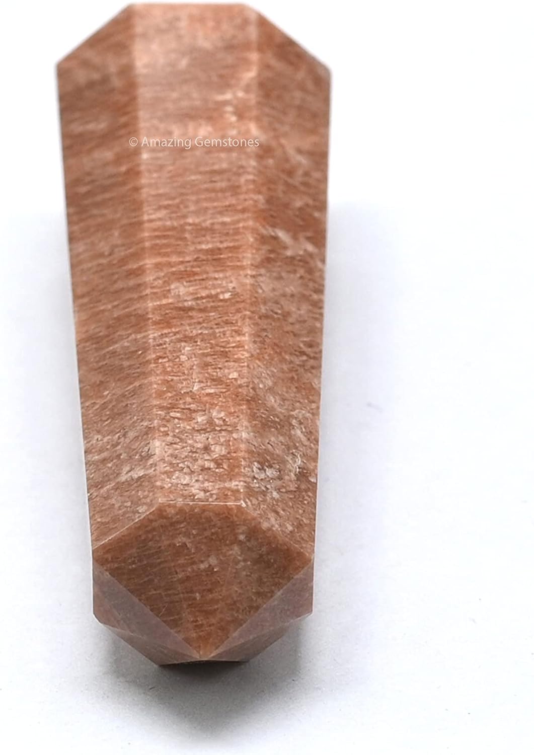 Amazing Gemstone Peach Moonstone Crystal Towers - Natural Healing Crystal Point Obelisk for Reiki Healing and Crystal Grid (2 Inch to 3 Inch)