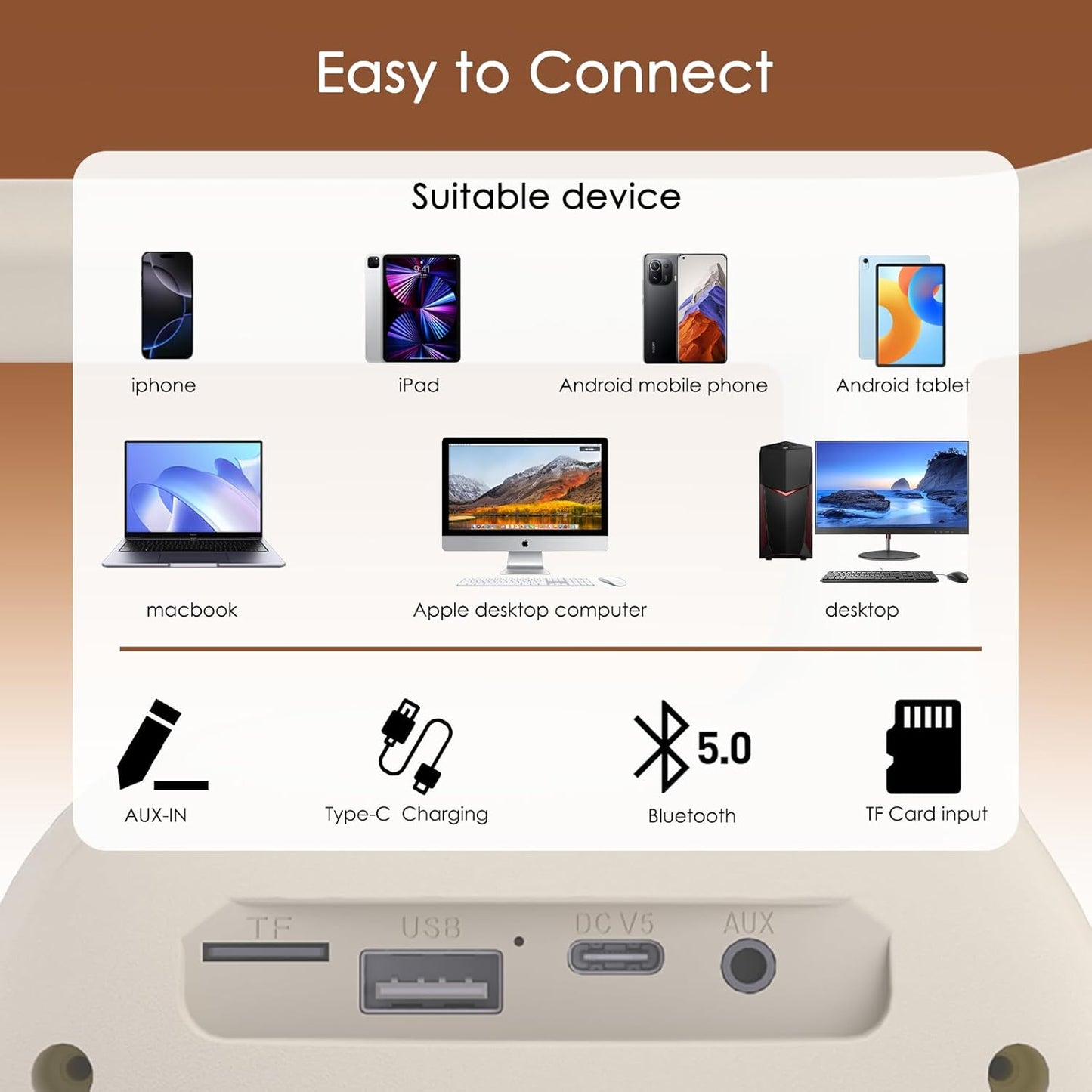 Karaoke Machine for Kids Adults Portable Bluetooth Speaker with 2 Wireless Microphones LED Lights Artistic Design 8-Hour Battery Support Family&Party Choice Fun for All Ages Gifts