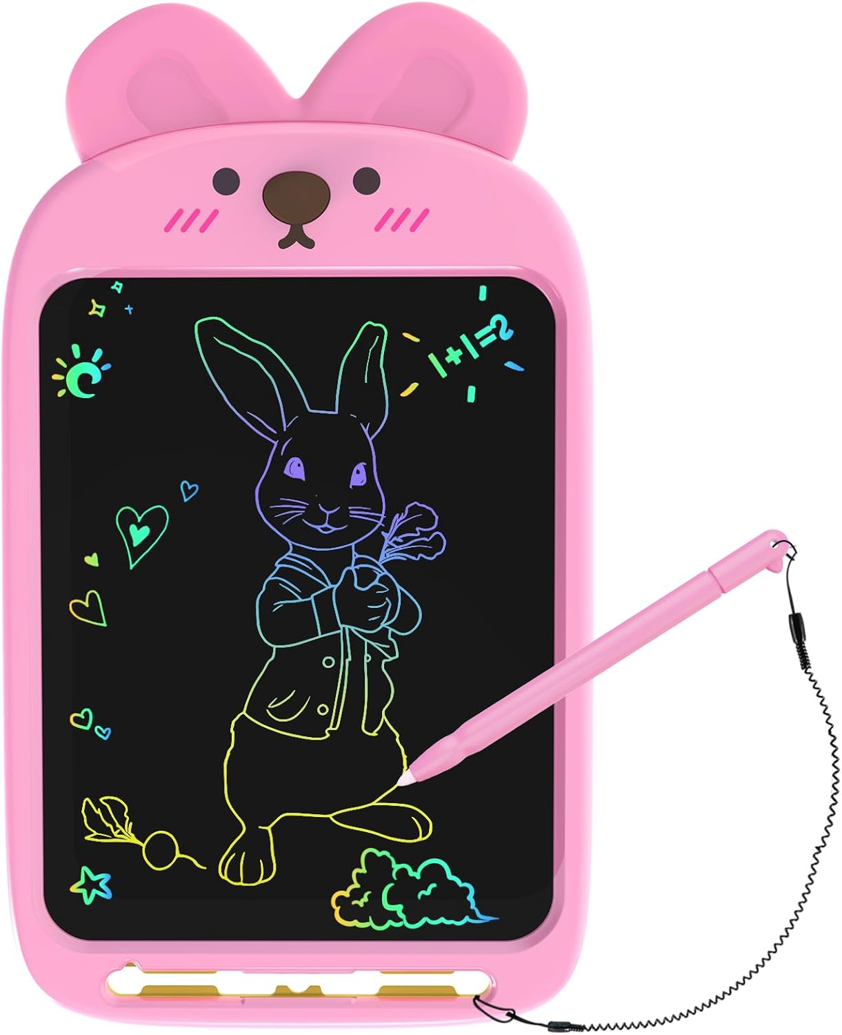 10 Inch LCD Writing Tablet, Erasable Doodle Board Toy, Cute Rabbit Drawing Pad for Kids Ages 2-6 - Educational Christmas Birthday Gift (Rabbit)