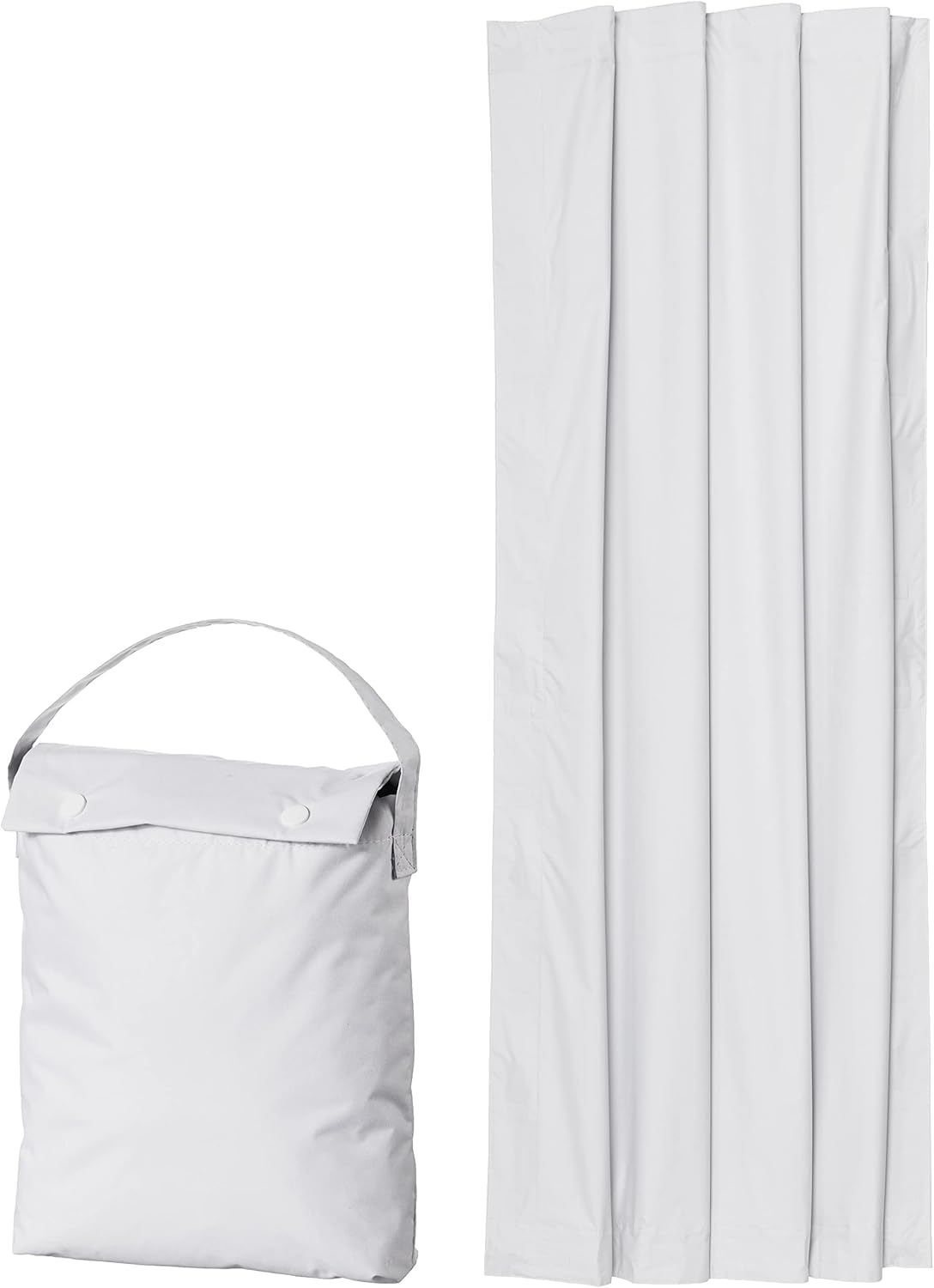 Amazon Basics Portable Blackout Curtain Shade with Suction Cups, 50"W x 78"L, 1 Pack, White