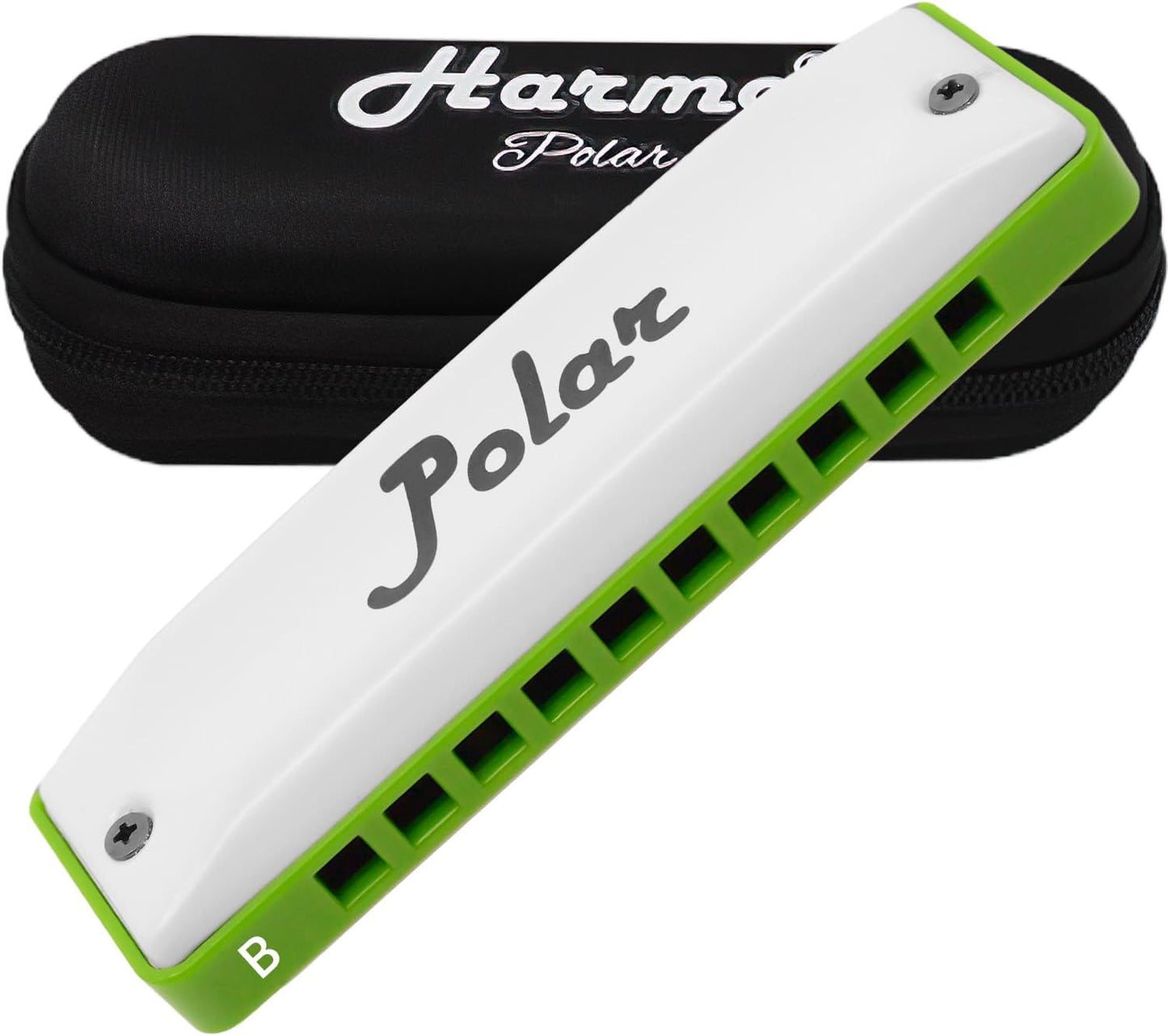 Polar Diatonic Melody Tuned Harmo Harmonica Key of B - Special Tuning for Easy Melodies in Cross Harp, 2 Octaves Without Bends, Loud & Responsive with Smooth Edges - USA-Checked