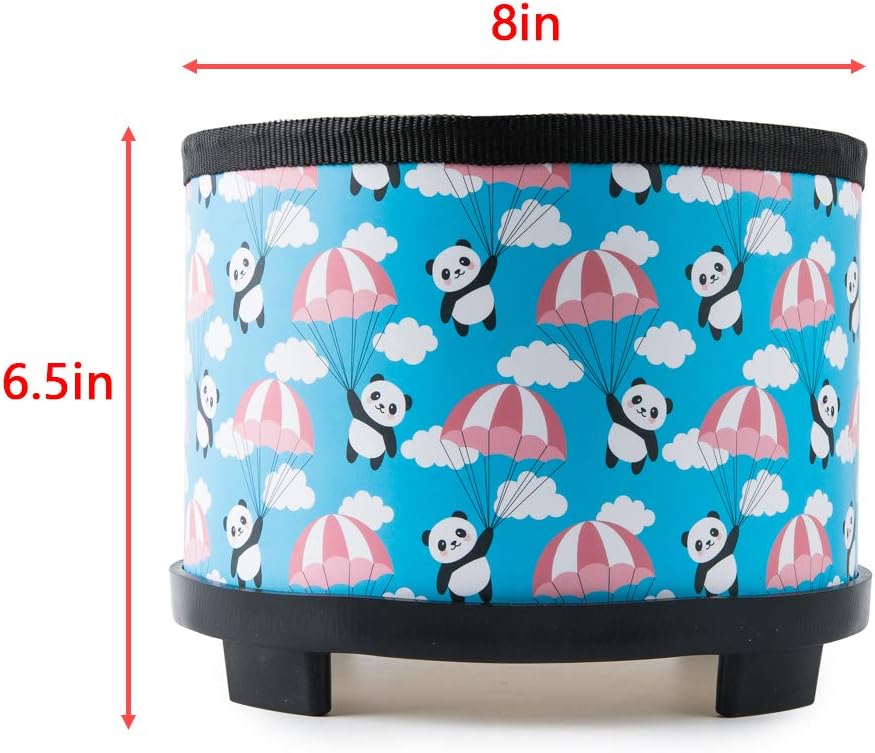 Kids Floor Tom Drum Toddlers: Baby Music Toys 8 inch Percussion Instrument Child Drums - Montessori Toys Wooden Drum for Preschool Educational Birthday (Blue 8" )