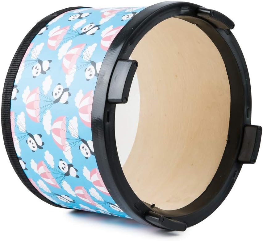 Kids Floor Tom Drum Toddlers: Baby Music Toys 8 inch Percussion Instrument Child Drums - Montessori Toys Wooden Drum for Preschool Educational Birthday (Blue 8" )