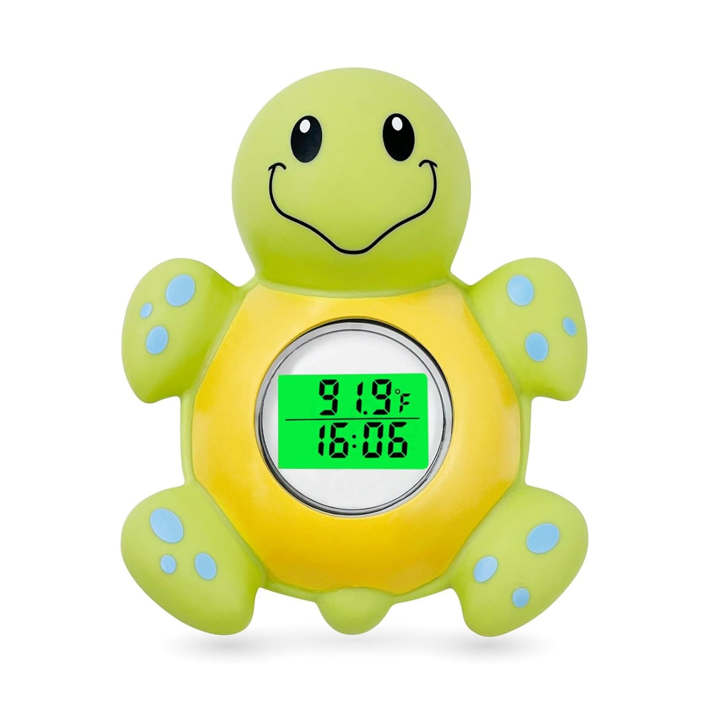 Baby Bath Thermometer with Timer, Safety Digital Water Temperature Thermometer with 3 Color Backlit and Temperature Warning, Bath Tube Floating Toy for Infant, Toddler