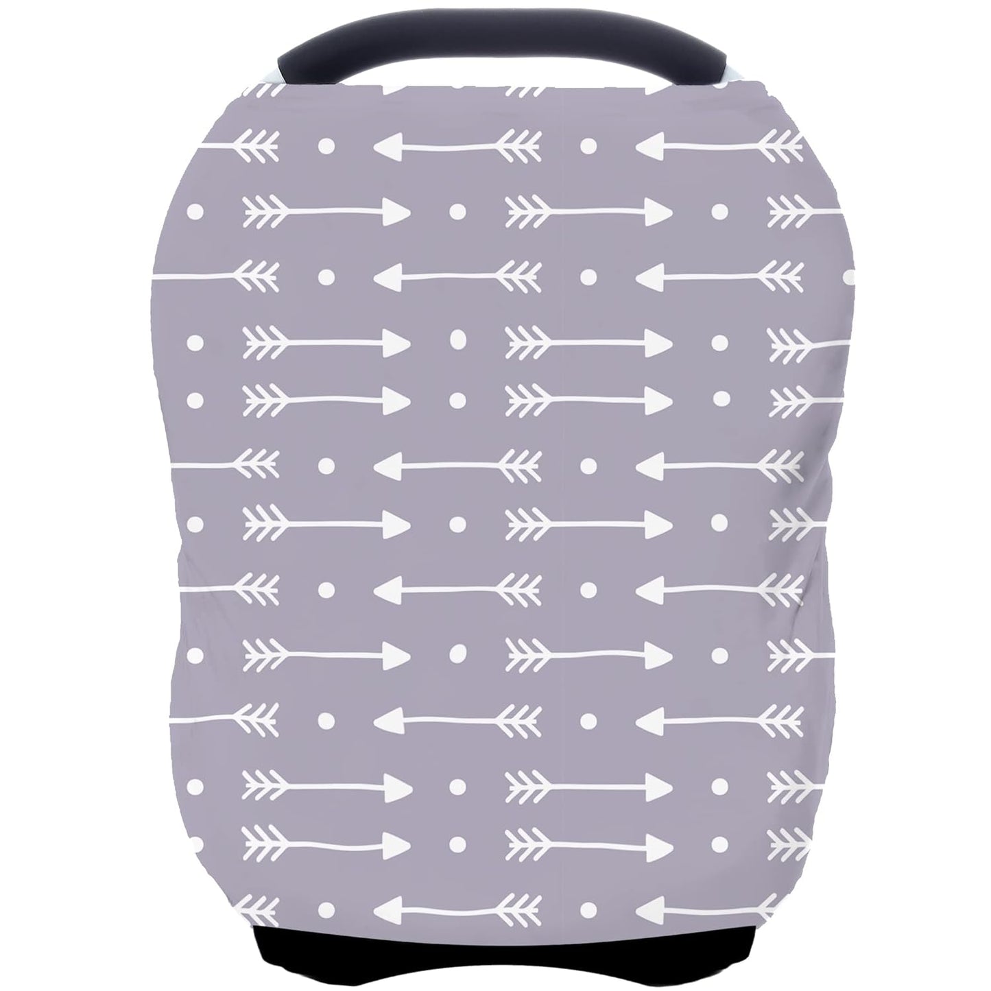 Car Seat Covers for Babies - Multi- use Nursing Carseat Canopy, Breastfeeding Covers, Baby Shower Gifts for Boys and Girls (dot Arrows)