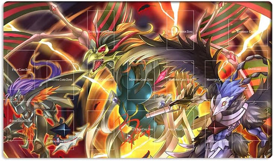 New Mlikemat Playmat Blackwing TCG CCG OCG Trading Card Game Mat with Zones + Free Bag (ZD039-975-A)