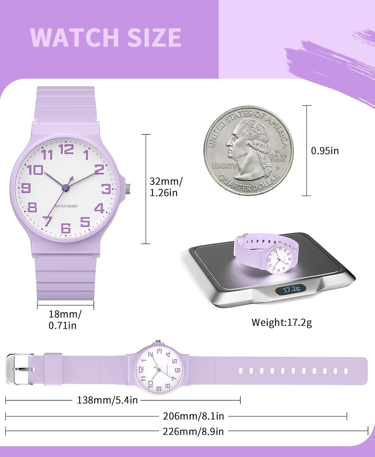 Kids Analog Watch Boys Girls, 30M Waterproof, Sports Watch for Boys, Easy to Read Children's Thin Dial Wrist Watches with Soft Band, for Ages 5-15 Kids Great Birthday Gifts Christmas Day