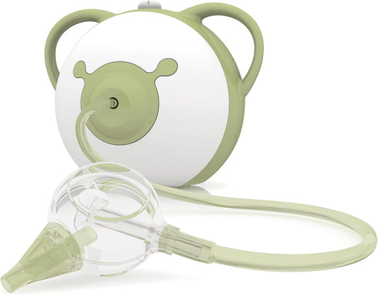 Nosiboo Pro Nasal Aspirator for Babies | Electric Nose Sucker | Made in EU | Adjustable Suction Power | Premium Quality | Award-Winning Design (Sage, 7,8x6,38x6,77 Inch)