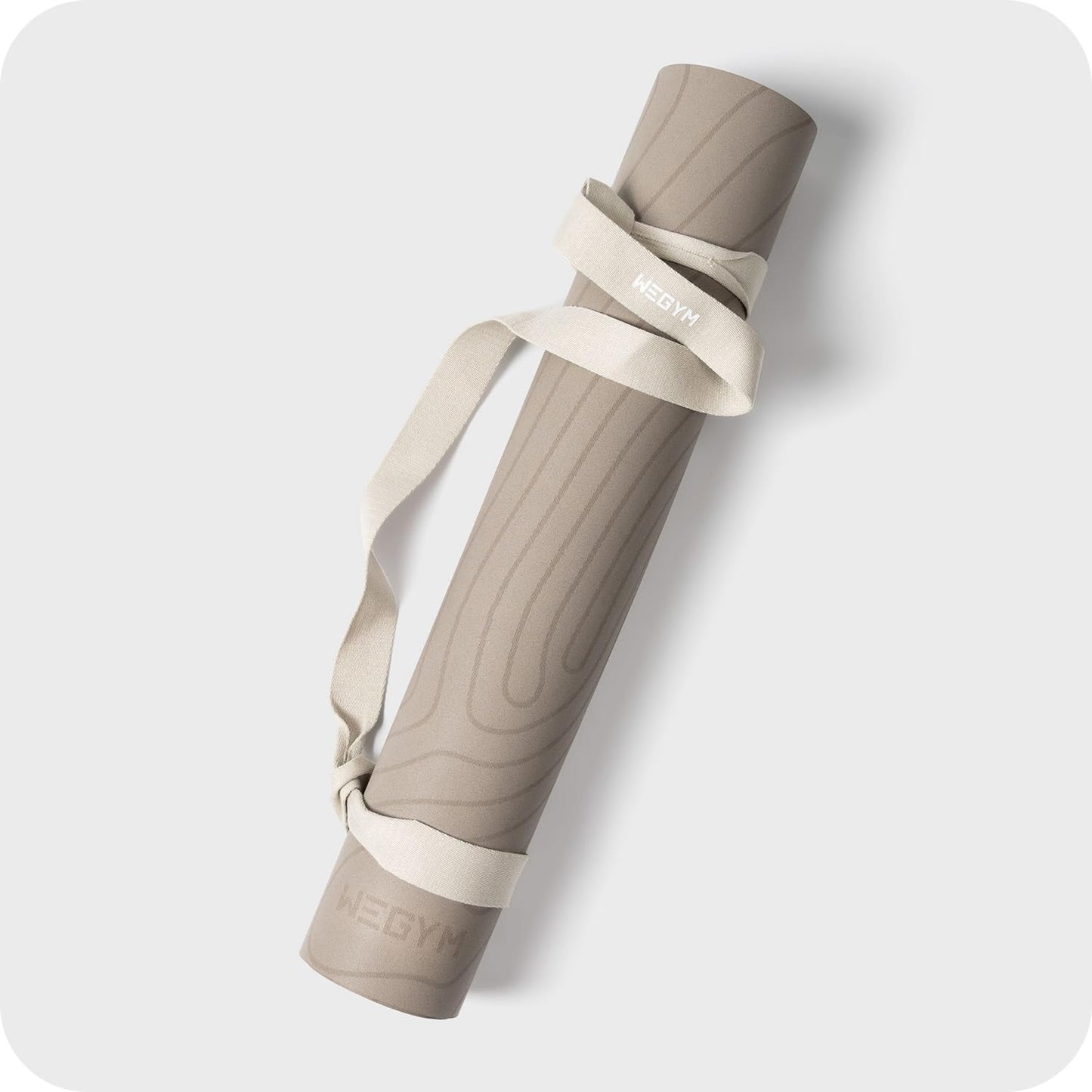 4mm Cushioned Exercise Mat for Yoga & Pilates - Anti Slip, Polyurethane with Suede Top & Carrying Strap