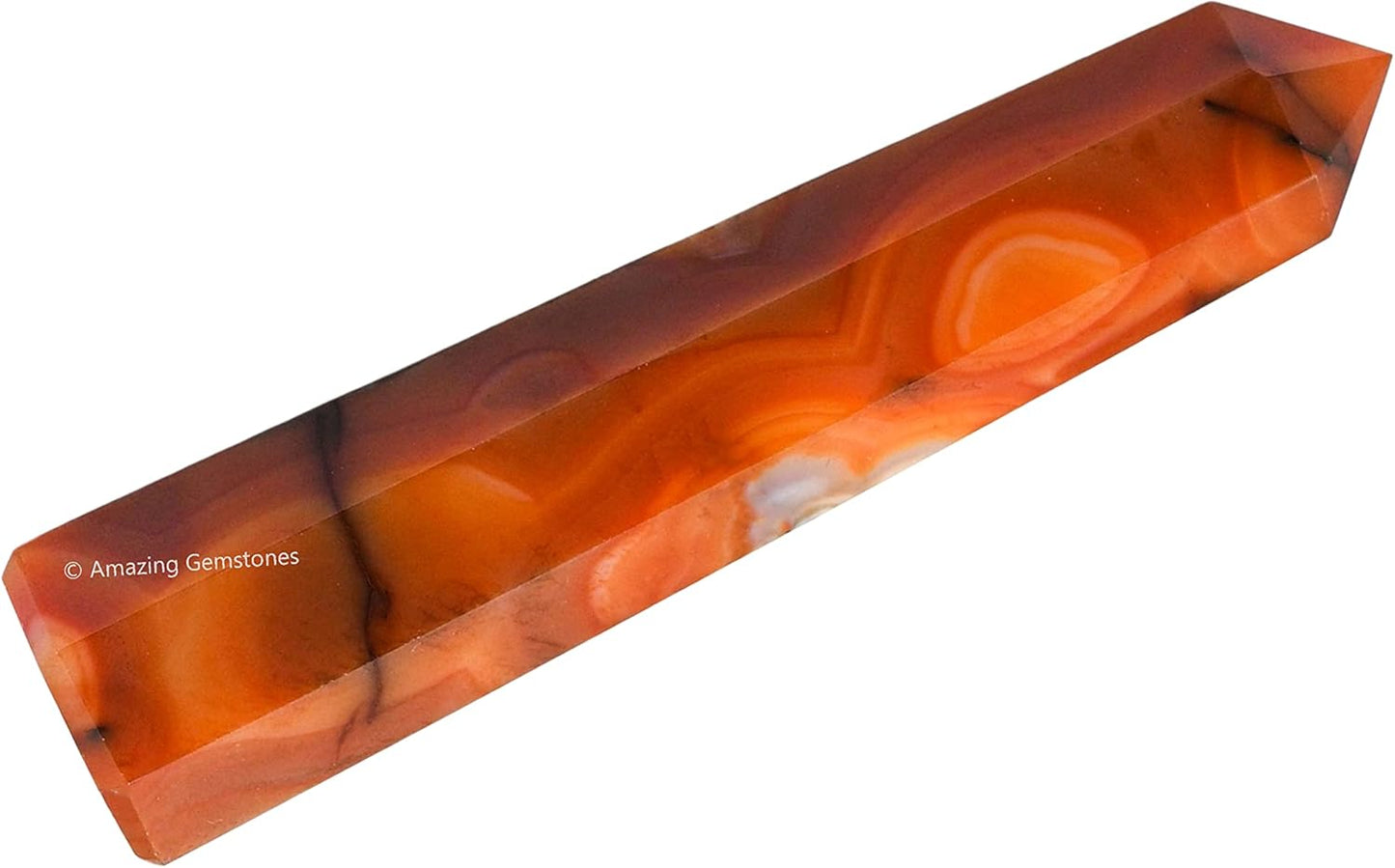 Amazing Gemstone Carnelian Crystal Towers ~ Natural Healing Crystal Point Obelisk for Reiki Healing and Crystal Grid (3 to 4 INCH)