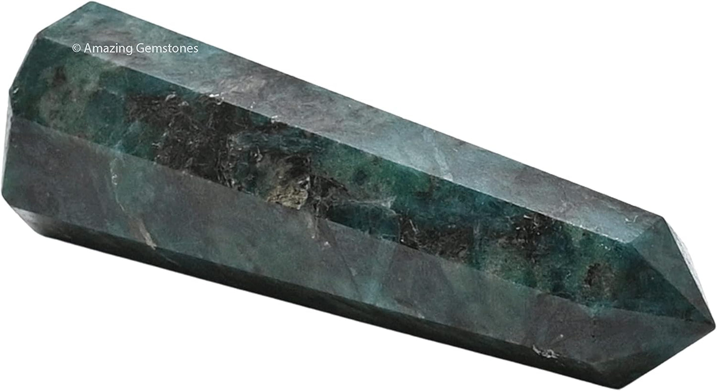 Amazing Gemstone Chrome Diopside Crystal Towers - Natural Healing Crystal Point Obelisk for Reiki Healing and Crystal Grid (2 Inch to 3 Inch)