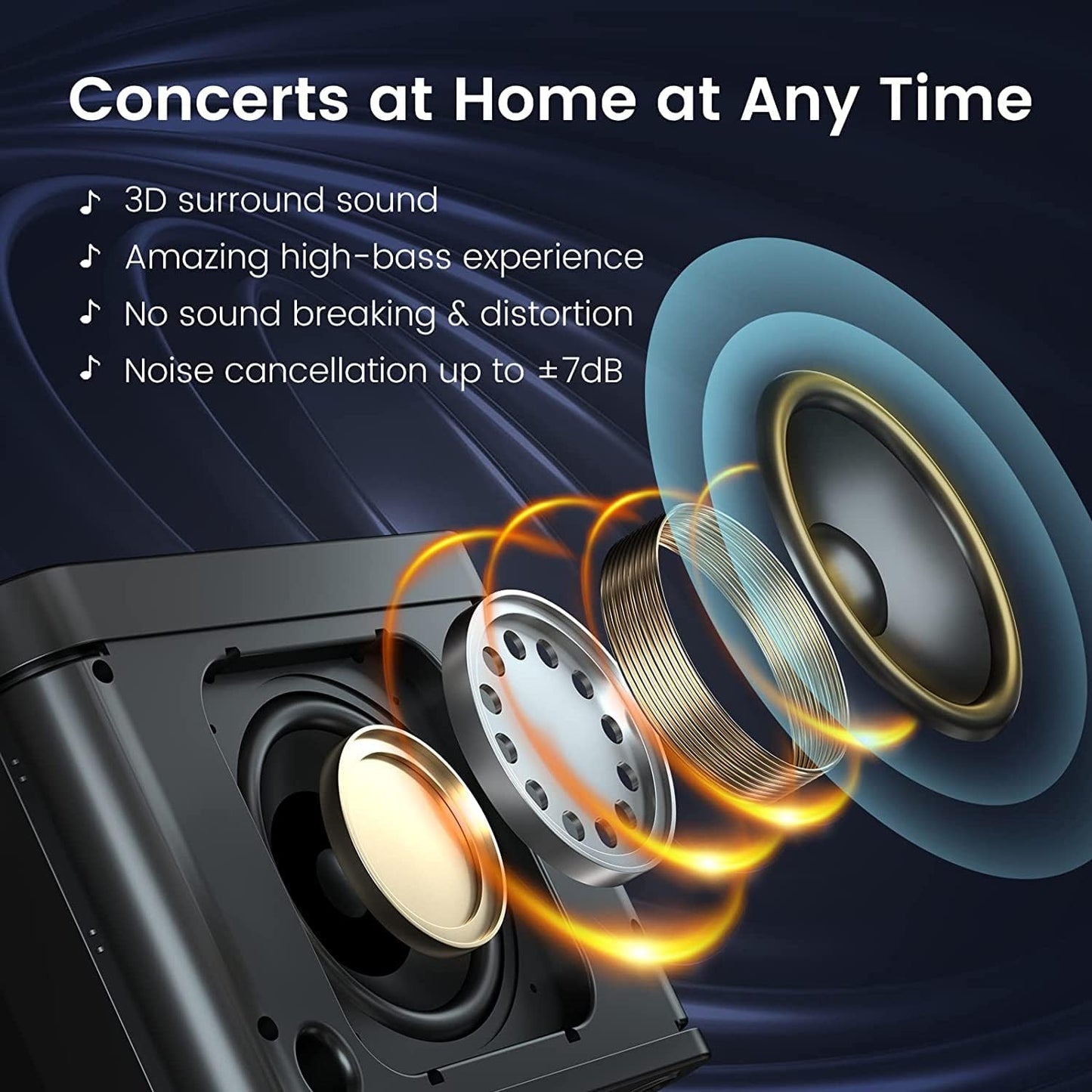 Karaoke Machine for Adults and Kids, Portable Bluetooth Karaoke Speaker with 2 Wireless Microphones for TV, Singing Karaoke for Home Party, Great Gifts for Boys and Girls