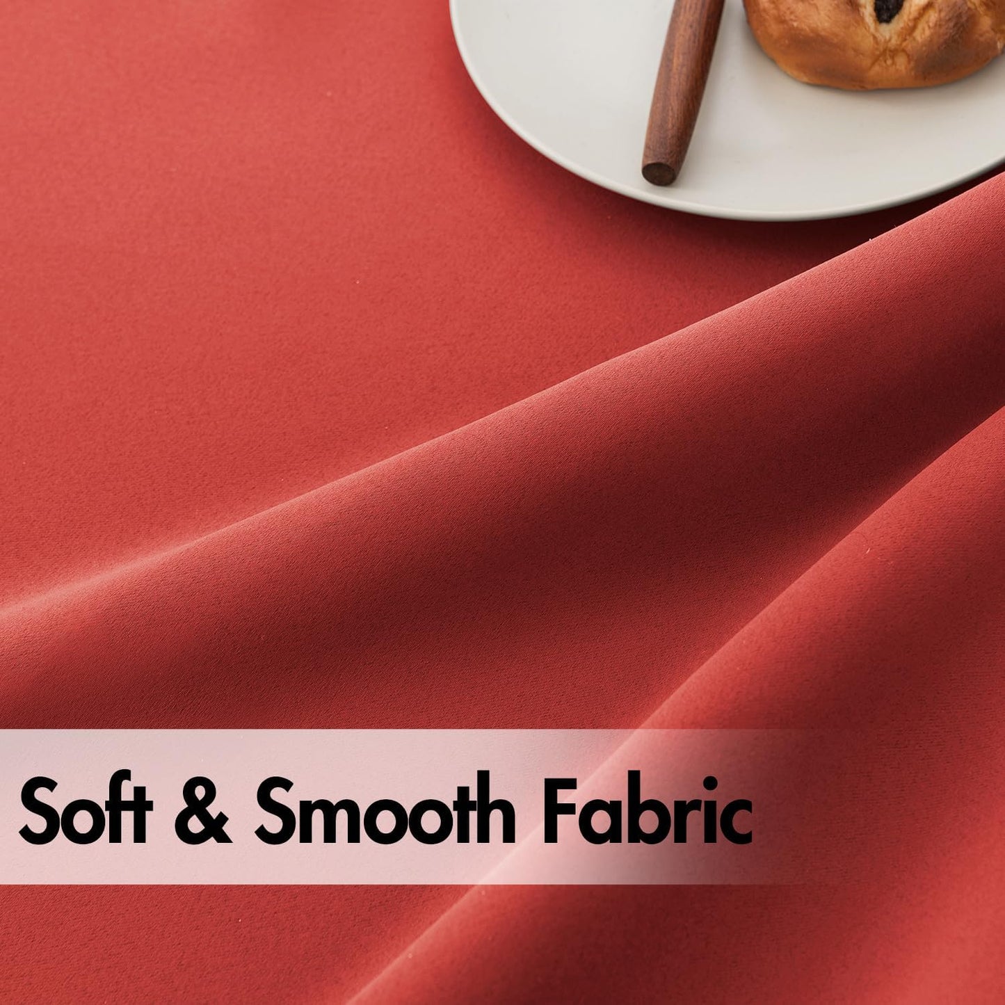 ANRODUO Back Tab Blackout Curtains for Bedroom Living Room, Rod Pocket Pinch Pleated Thermal Insulated Room Darkening Curtains 84 Inches Long 2 Panels, Burnt Orange, 42 x 84 Inch