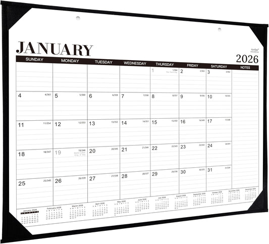 2026 Desk Calendar - 12 Months Large Desk Calendar 2026, Jan.2026 - Dec.2026, 22" x 17", 2026 calendar Desk with Large Ruled Blocks, To-do List & Notes