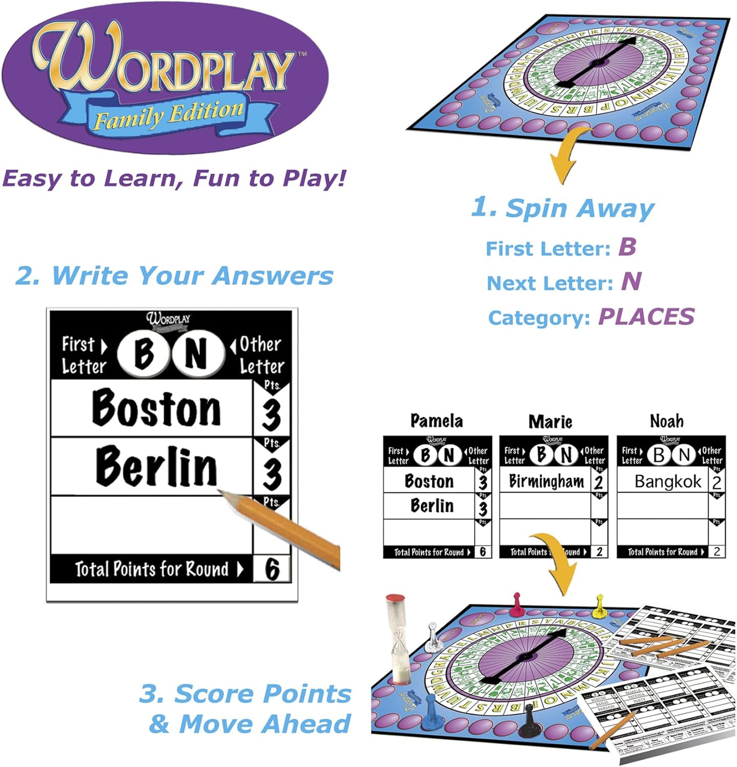 Wordplay – The Ultimate Fast-Paced Word Challenge Board Game for Family & Friends – Adult & Family Game Night Fun