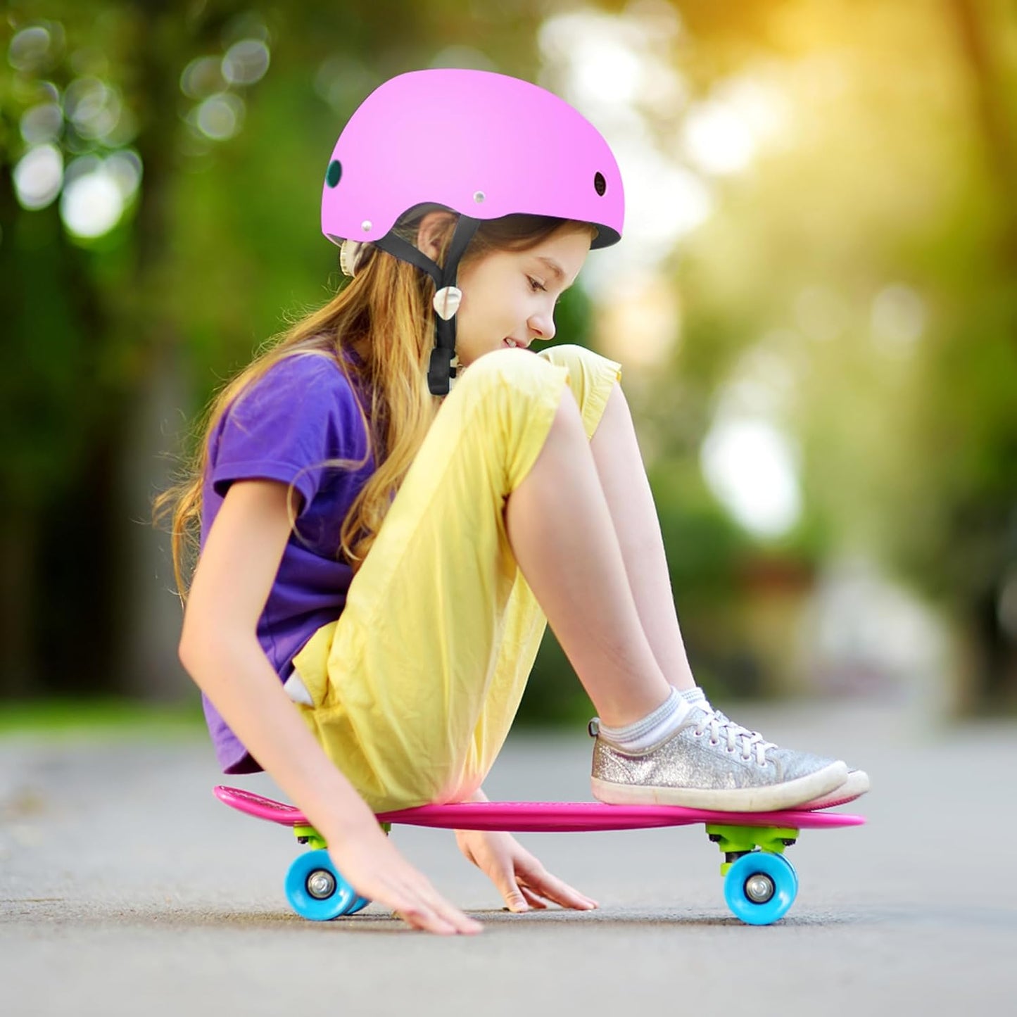 Kids Helmet for 2-3-5-8-14 Ages Girls and Boys, Ventilation and Impact Resistance Toddler Helmet for Multi-Sport Bicycle Scooter Inline Roller Skate and Skateboarding