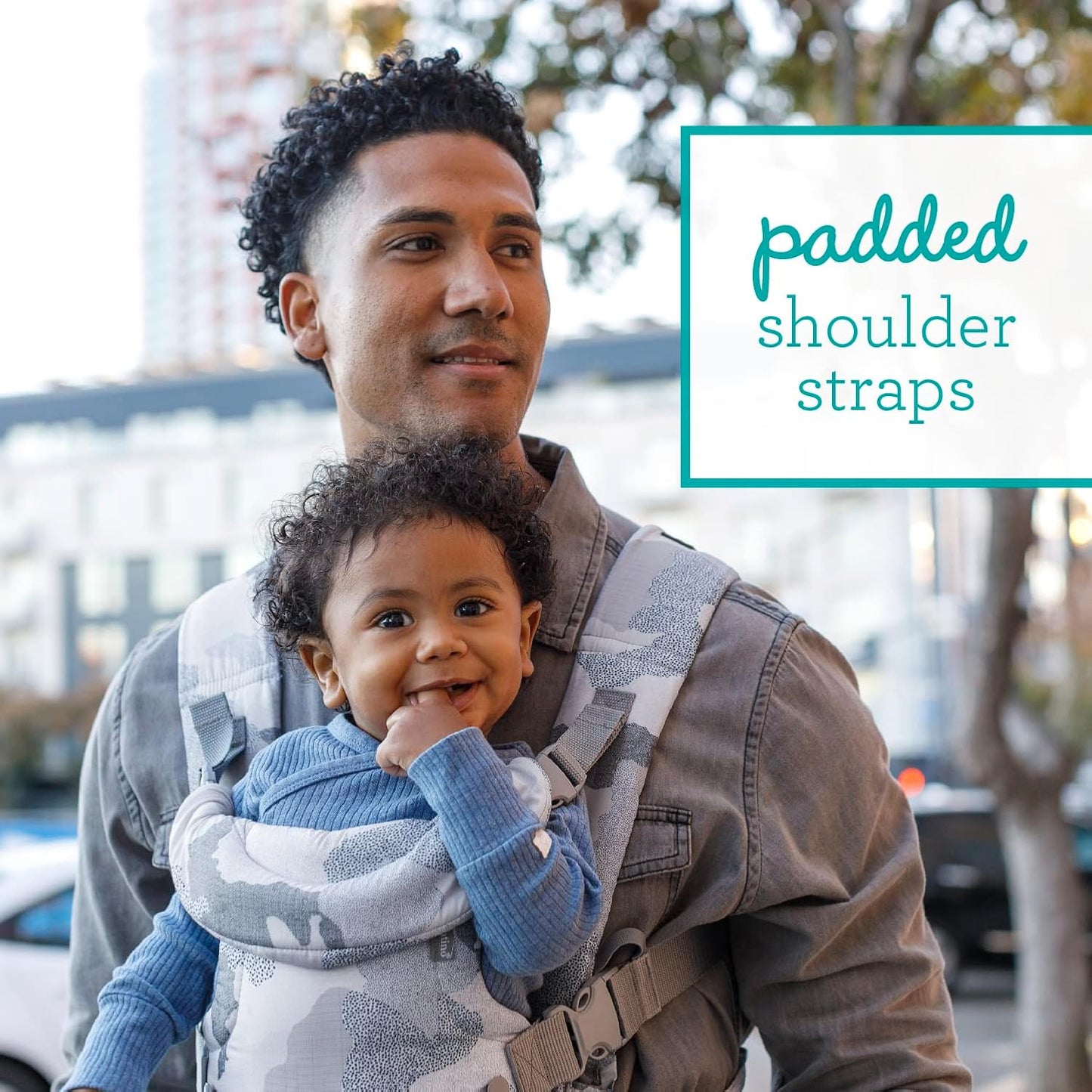 Infantino Flip 4-in-1 Convertible Baby Carrier, Adjustable, Ergonomic Babywearing, Registry Essential, Baby Carrier for Newborn to Toddler, Camo