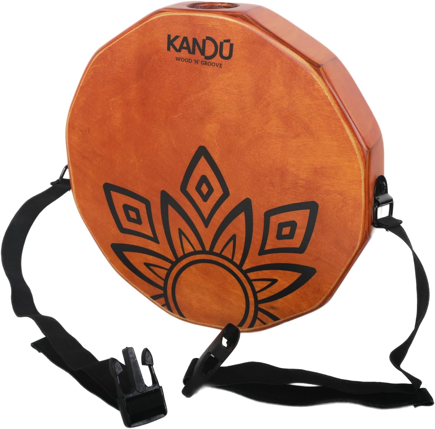 KTÄK -The First Handcrafted, Hand Drum Percussion, Two-Sound Cajón Body Snare, Portable Cajon by Kandu with Carry Case (Nut Brown)