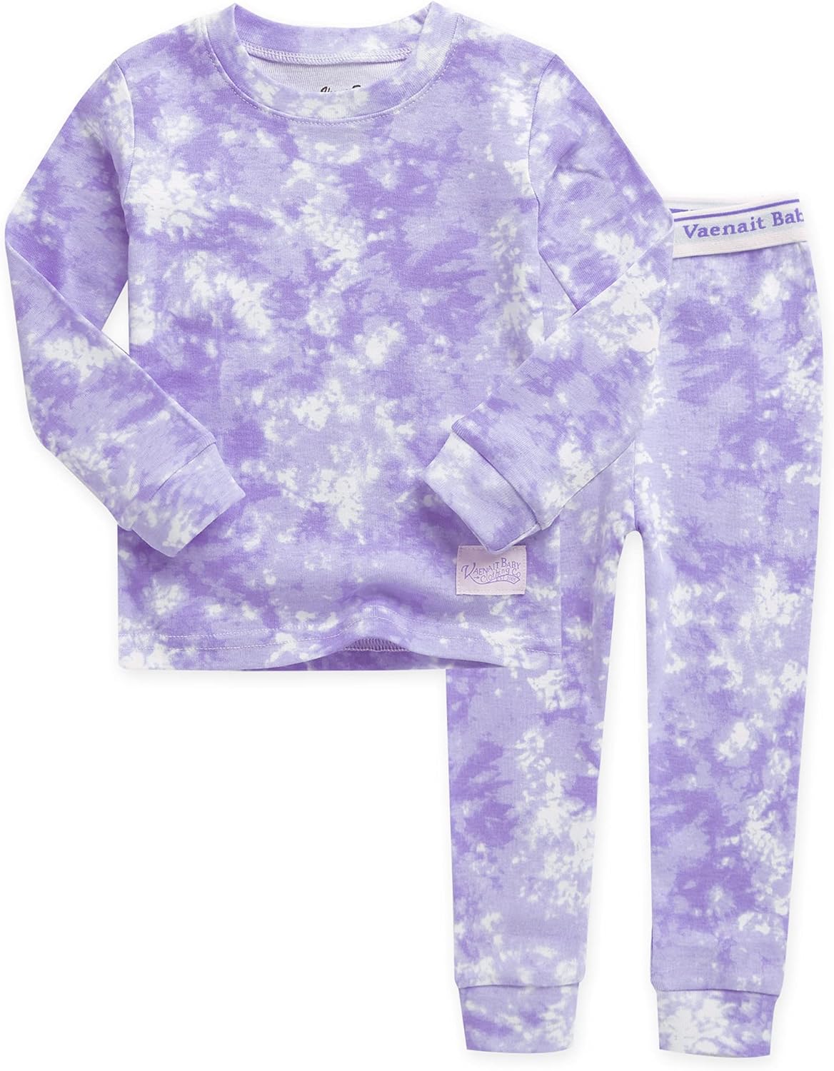 VAENAIT BABY 12M-12Y Toddler Kids Boys Girls 100% Cotton Marbling Tiedye Sung Fit Sleepwear Pajamas 2pcs Pjs Set