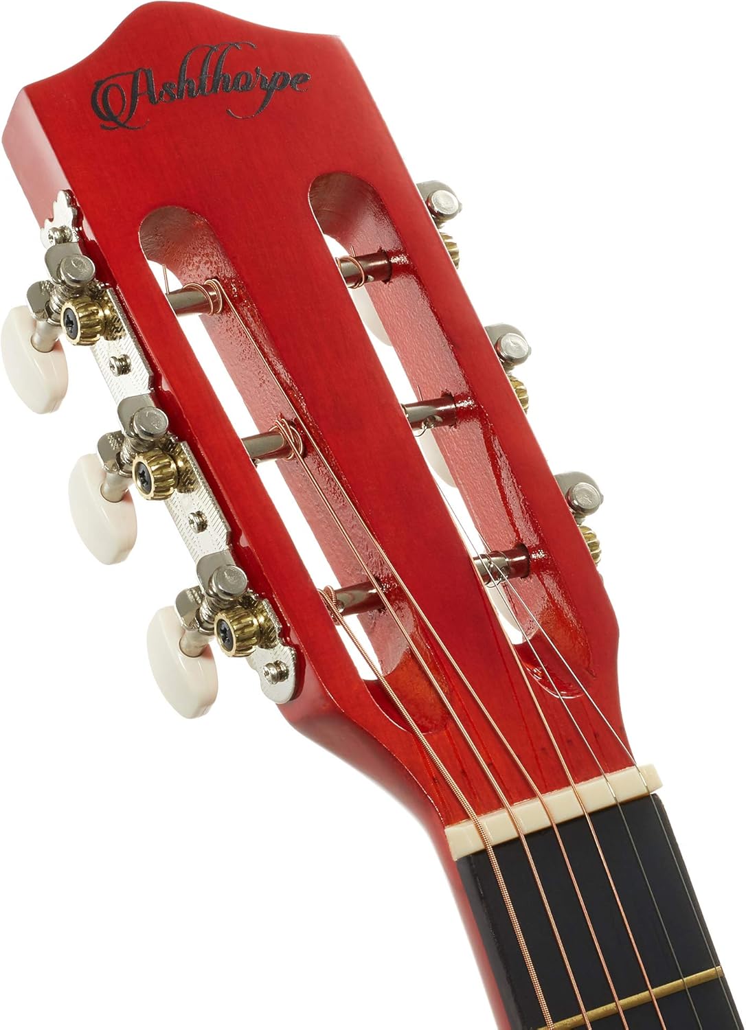 Ashthorpe 38-inch Beginner Acoustic Guitar Package (Natural), Basic Starter Kit w/Gig Bag, Strings, Strap, Tuner, Pitch Pipe, Picks