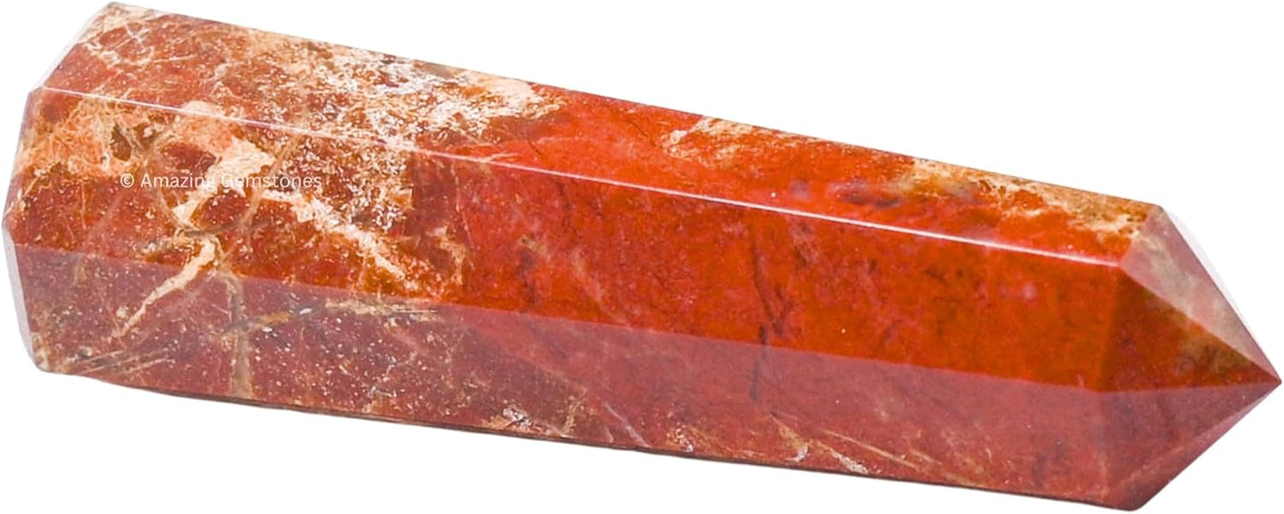 Amazing Gemstone Brecciated Jasper Crystal Towers ~ Natural Healing Crystal Point Obelisk for Reiki Healing and Crystal Grid (2" to 3" INCH)