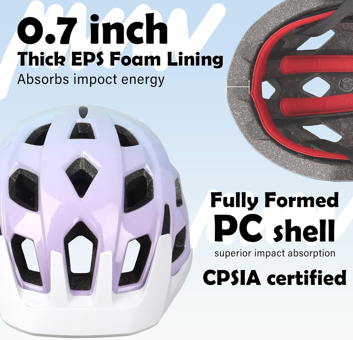 Kids Bike Helmet, 2 Size Adjustable for Youth Toddler Boys & Girls 3-5-8-10-12-14 Years, Child Helmets with Visor for Skating Cycling Scooter