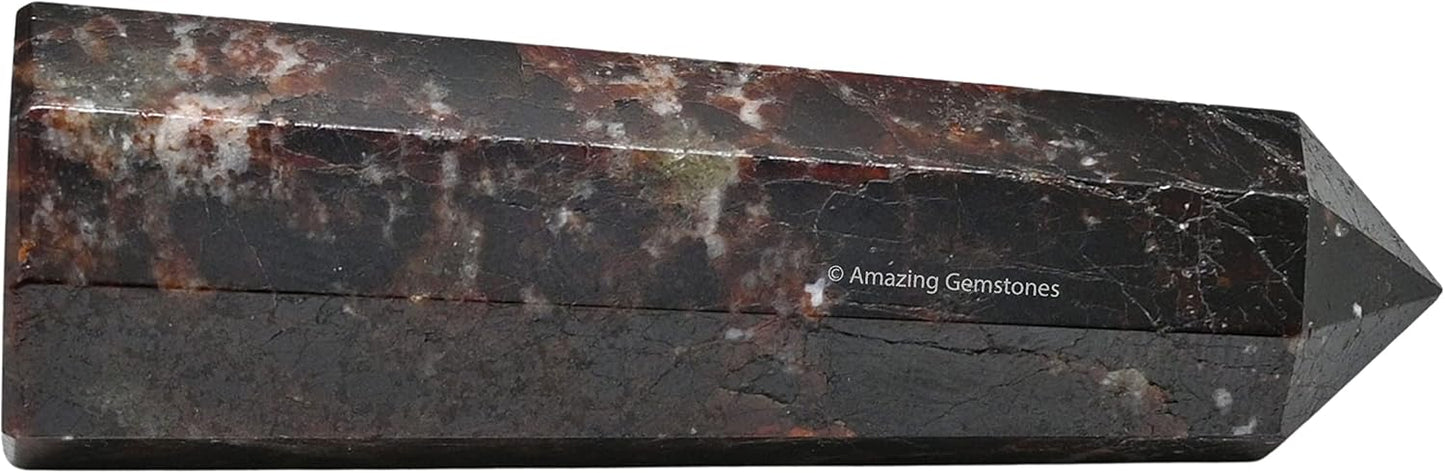 Amazing Gemstone Garnet Crystal Towers - Natural Healing Crystal Point Obelisk for Reiki Healing and Crystal Grid (2 Inch to 3 Inch)