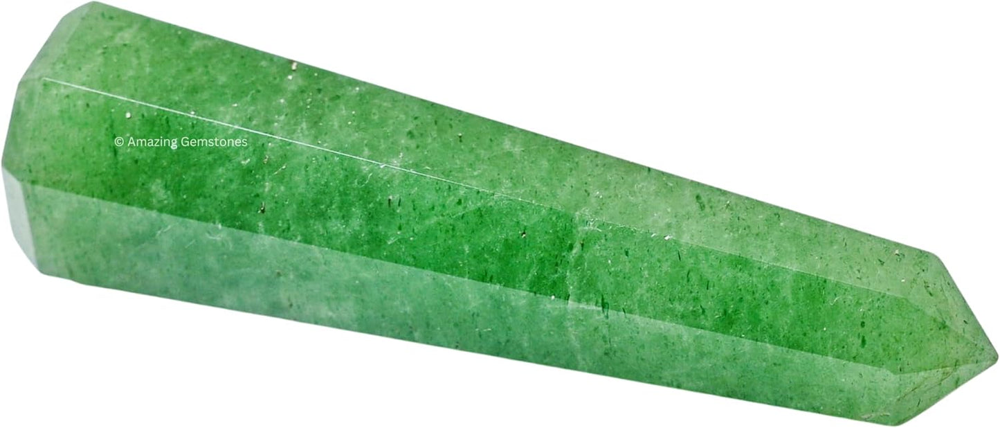 Amazing Gemstone Green Strawberry Quartz Crystal Towers - Natural Healing Crystal Point Obelisk for Reiki Healing and Crystal Grid (3 Inch)