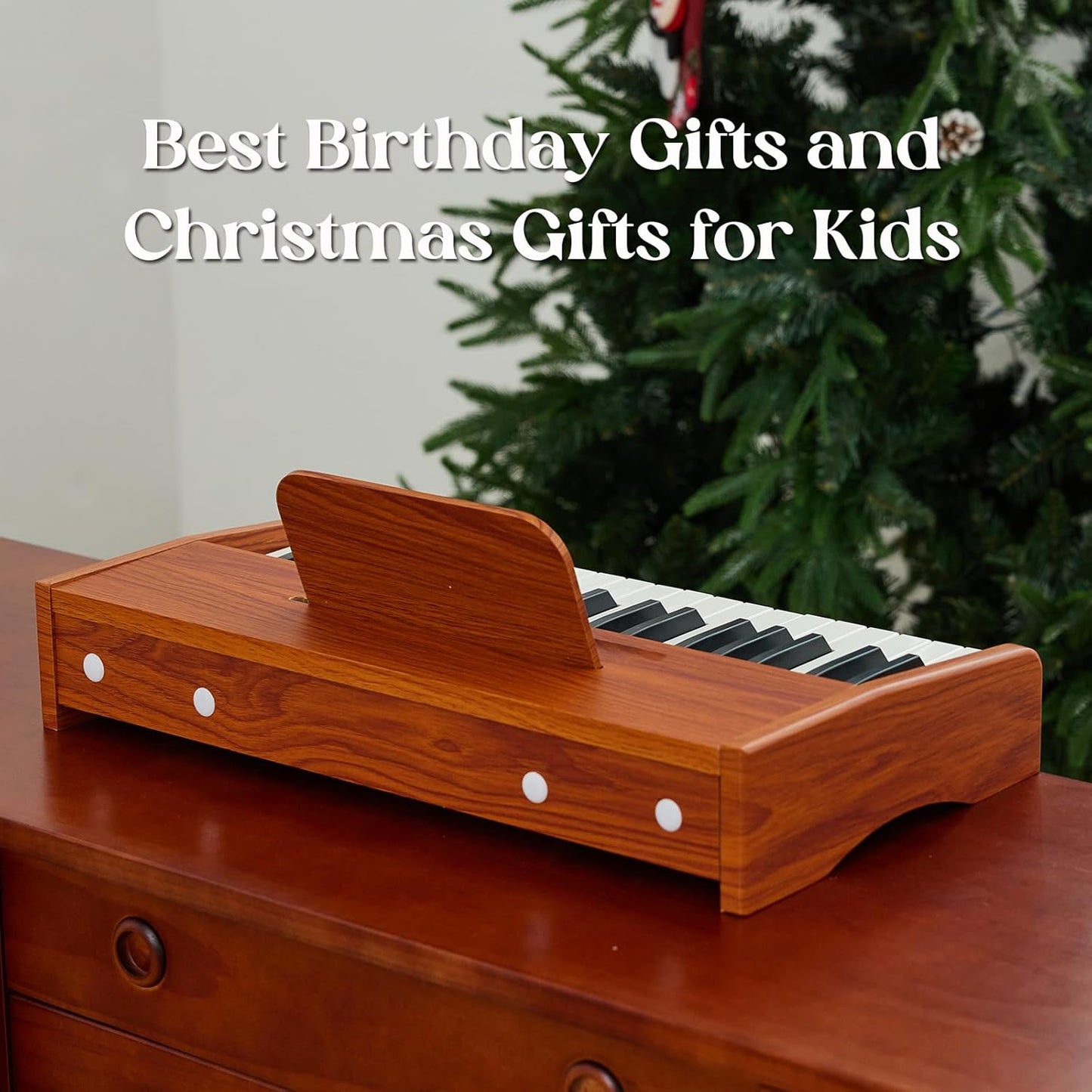 Kids Piano Keyboard, 37 Keys Digital Piano for children, Toddler Music Educational Instrument Toy Wood Piano for 3+ Girls and Boys