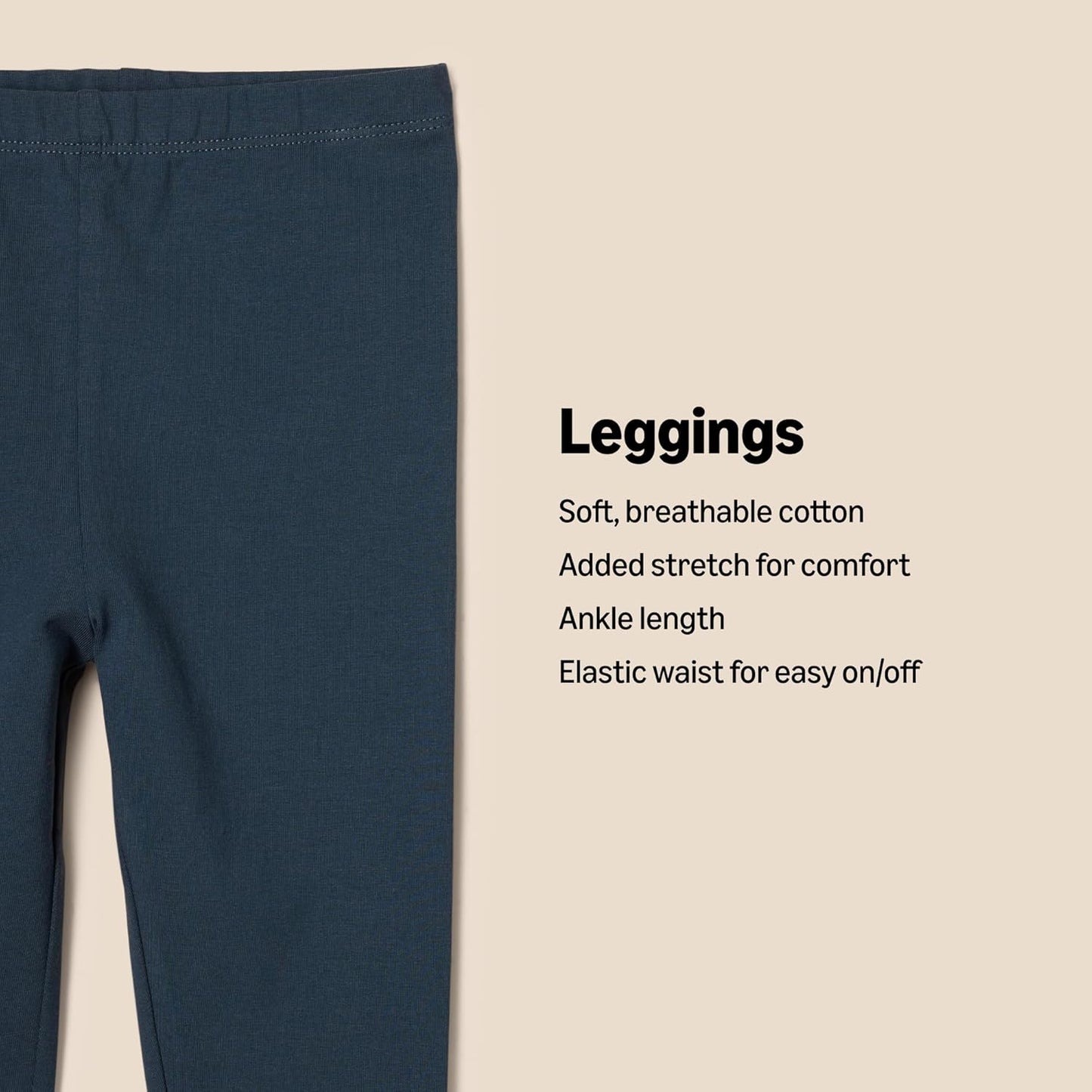 Amazon Essentials x Sofia Grainge Unisex Toddlers and Babies' Legging, Pack of 3