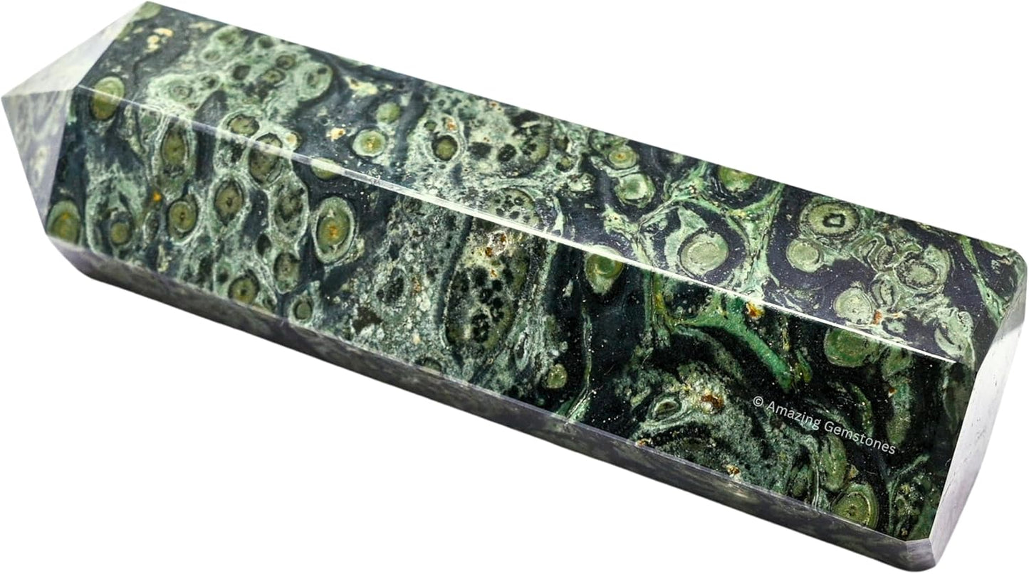 Amazing Gemstone Large Kambaba Jasper Crystal Towers ~ Natural Healing Crystal Point Obelisk for Reiki Healing and Crystal Grid (5.5" to 6" INCH)