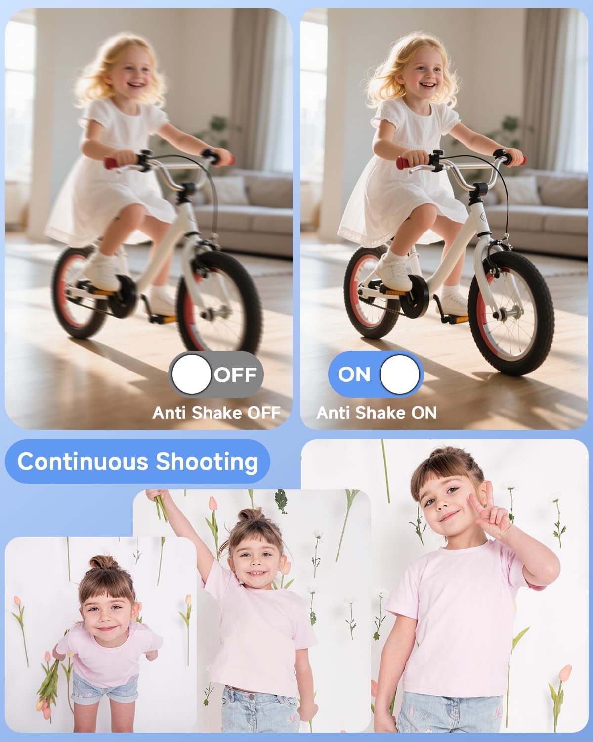 Digital Camera, 44MP FHD 1080P Camera for Kid with 16X Zoom Anti Shake, Compact Small Camera with 32GB SD Card, Digital Camera for Teens for Teens Girls Kids Adults(White)