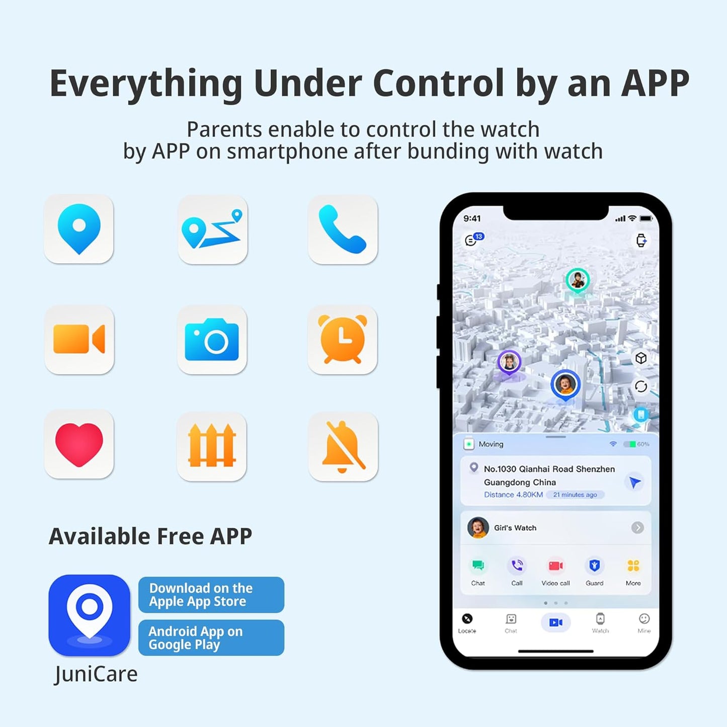 4G Kids Smart Watch Boys with GPS Tracker & Video Calling Texting Kids Cell Phone Watch Age 5-12, 12/24 Hr SOS Call Voice Chat Alarm Clock Camera Pedometer Class Mode(Blue)