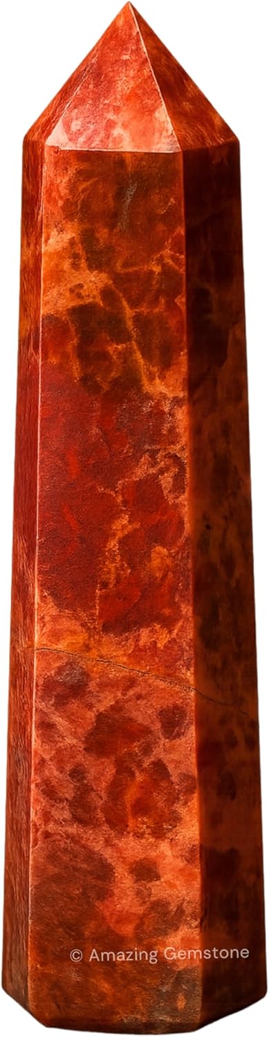 Amazing Gemstone Brecciated Jasper Crystal Towers ~ Natural Healing Crystal Point Obelisk for Reiki Healing and Crystal Grid (3- Inch)