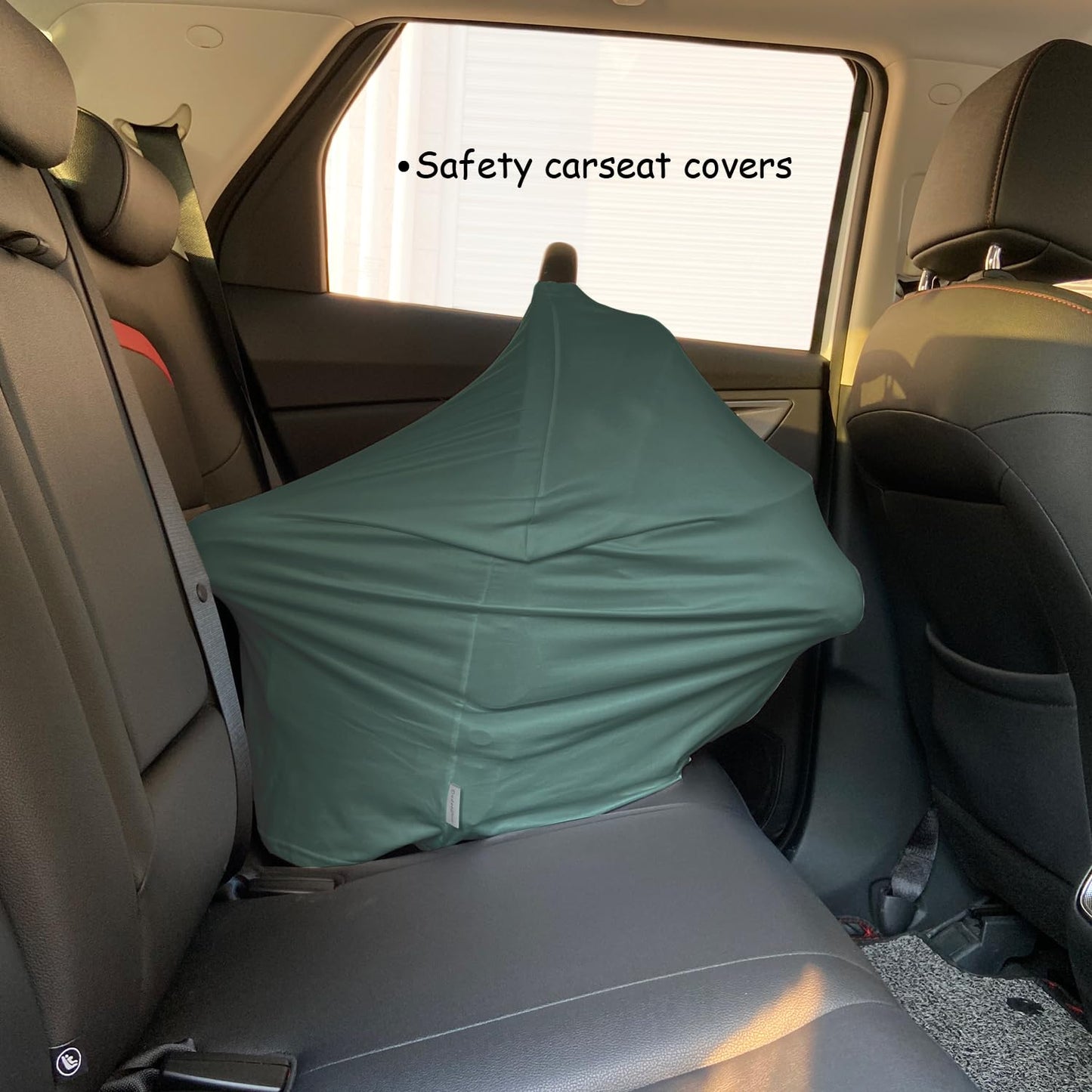 Car Seat Cover Baby for Nursing, Baby Breastfeeding Cover Carseat Canopy Covers, Solid Color Multi-use Nursing Cover for Babies (Roman Green)