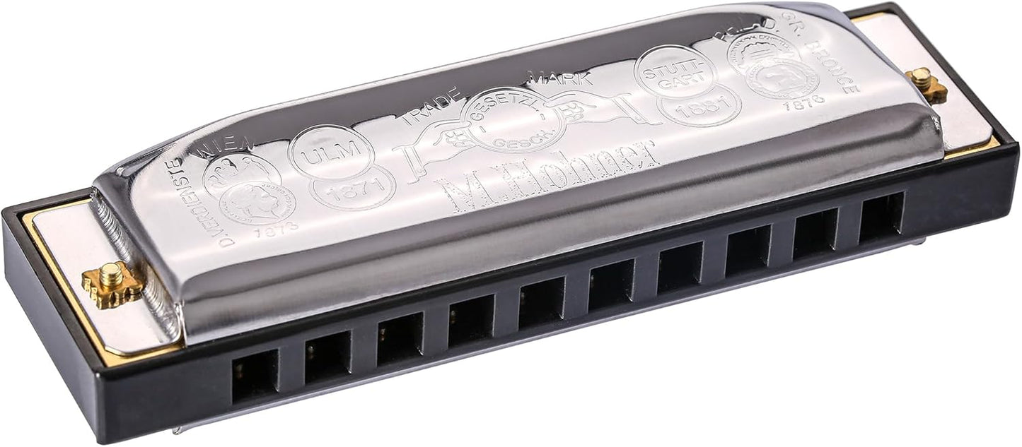 Hohner Special 20 Harmonica - Keys of G, A, C, D, E Bundle with Case, Zip Pouch, Key Stickers, Manual and Austin Bazaar Polishing Cloth