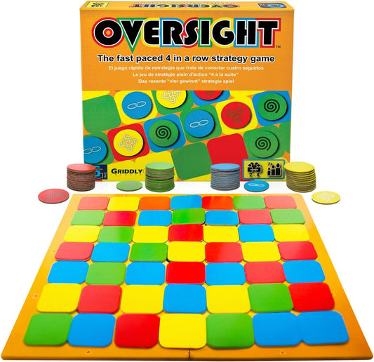 Griddly Kids Oversight – Educational & Fun Strategy Board Game for Family Game Night, Fast-paced Board Games for Adults & Children Alike, Ideal STEM Toys & Kids Games Gift for Children Ages 8-12