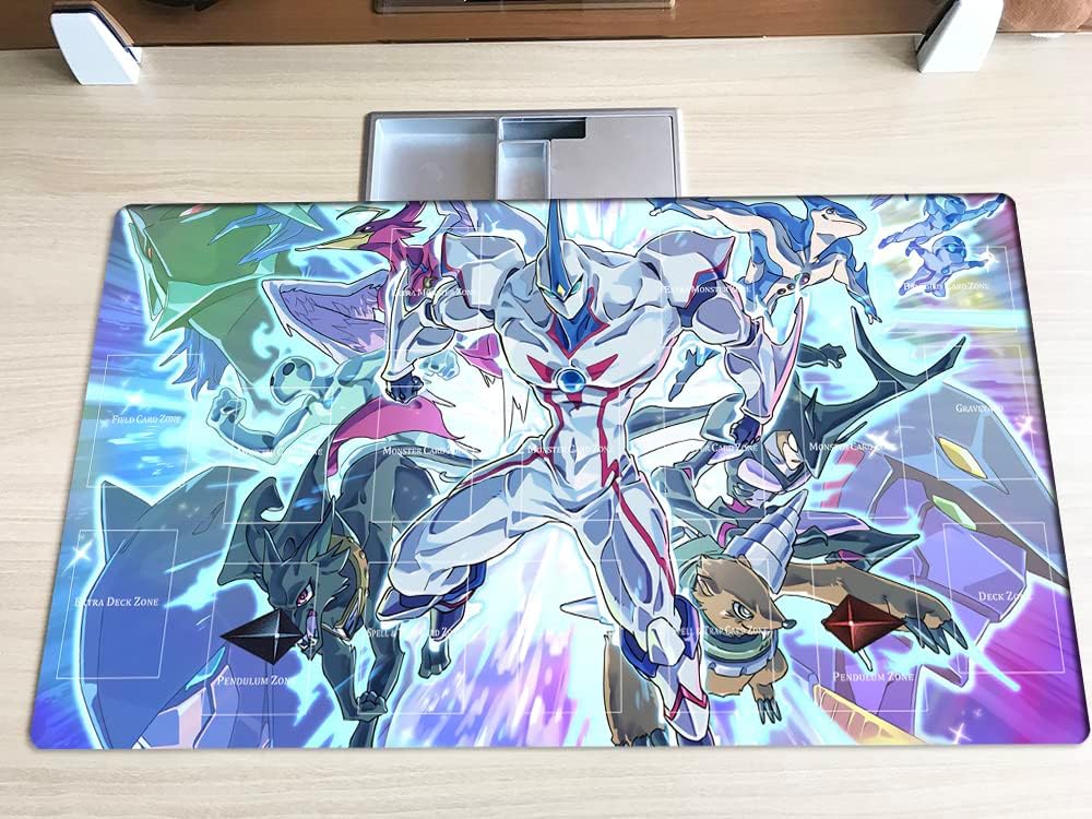 New Mlikemat Playmat Elemental TCG CCG OCG Trading Card Game Mat with Zones + Free Bag (ZD039-388-A)