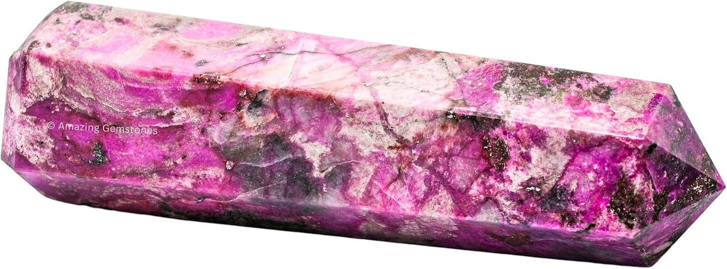 Amazing Gemstone Large Cobalt Calcite Crystal Towers ~ Natural Healing Crystal Point Obelisk for Reiki Healing and Crystal Grid (5.5" to 6" INCH)