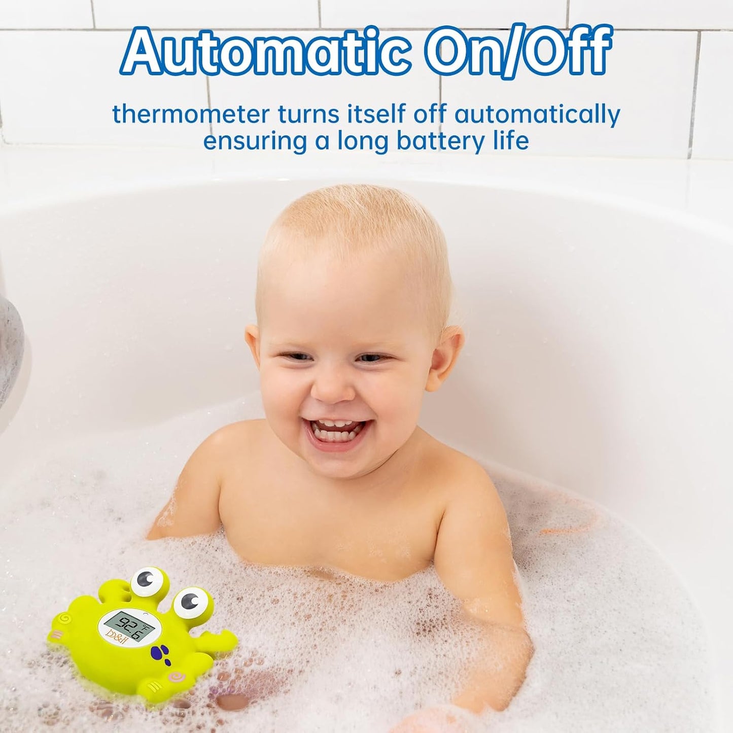 b&h Baby Bath Thermometer, Toddlers Safety Bathtub Water Thermometer, Baby Room and Bath Floating Toy, Fahrenheit and Celsius
