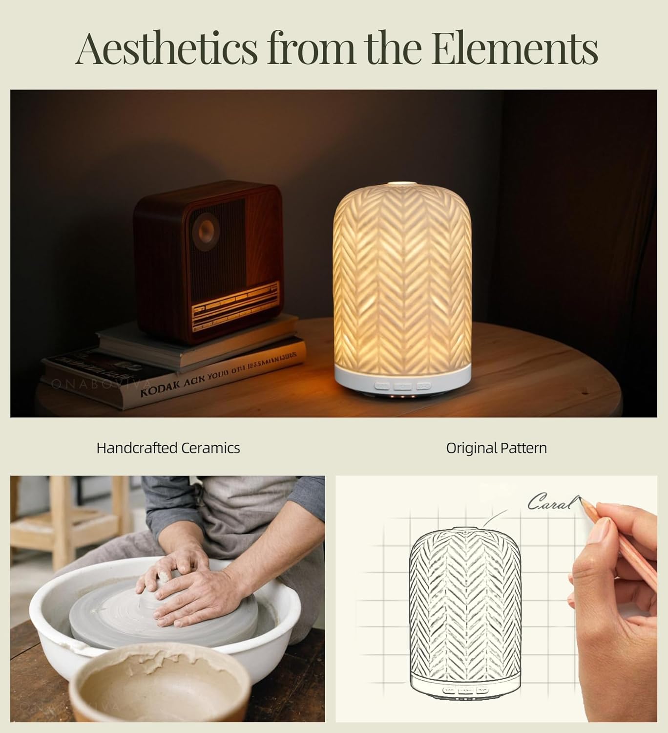 Aromatherapy Diffuser – Ultrasonic Essential Oil Diffuser, Health Night Light, Timer & Auto Shut-Off, BPA-Free, 120ml Diffusers for Home, Office, or Spa