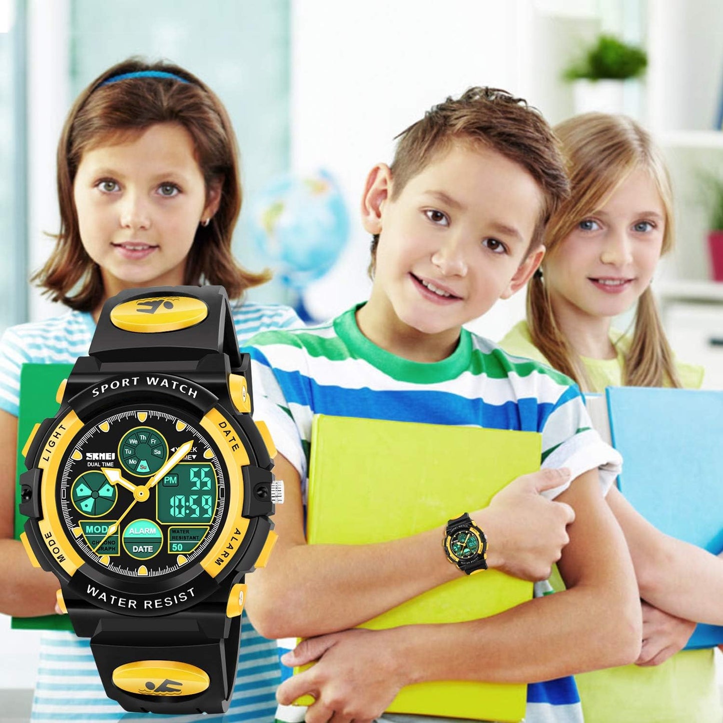 ATIMO LED Multi Function Waterproof Watch for Kids - Kids Gifts
